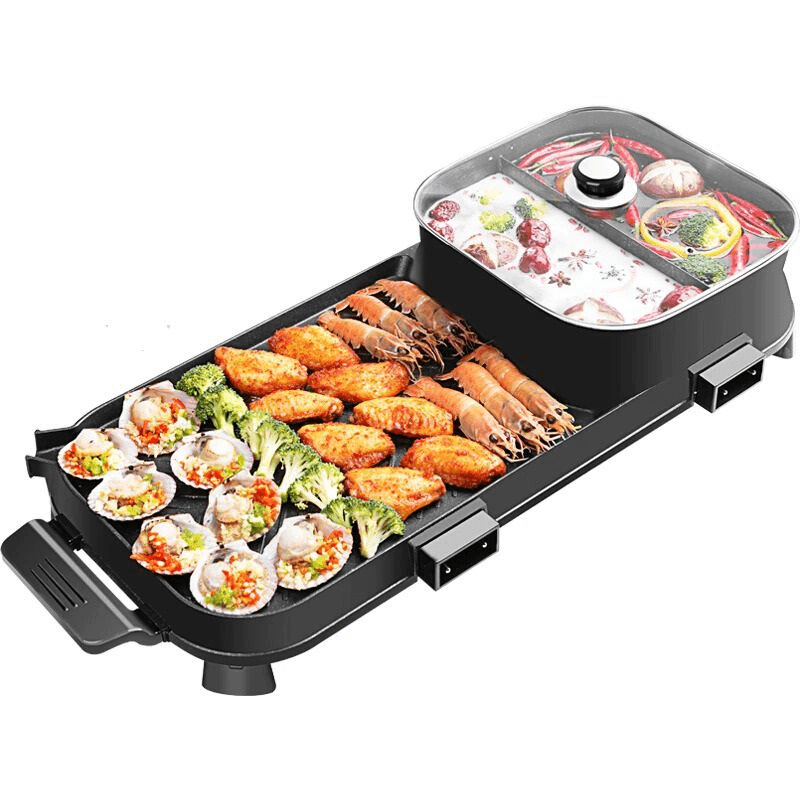 2 in 1 Electrical Barbecue Hotpot - Kitch Empire