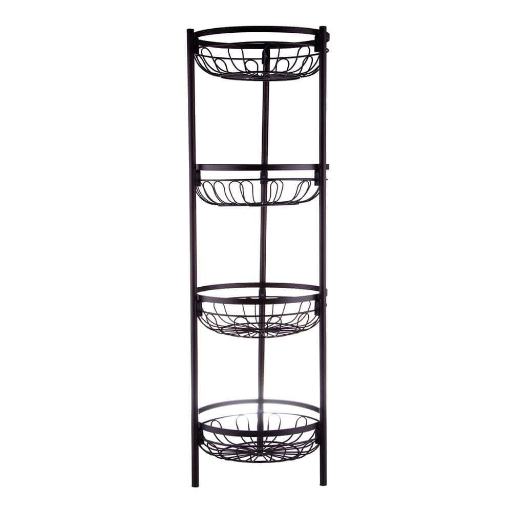 4 Tier Metal Fruit and Vegetable Storage Stand - Kitch Empire