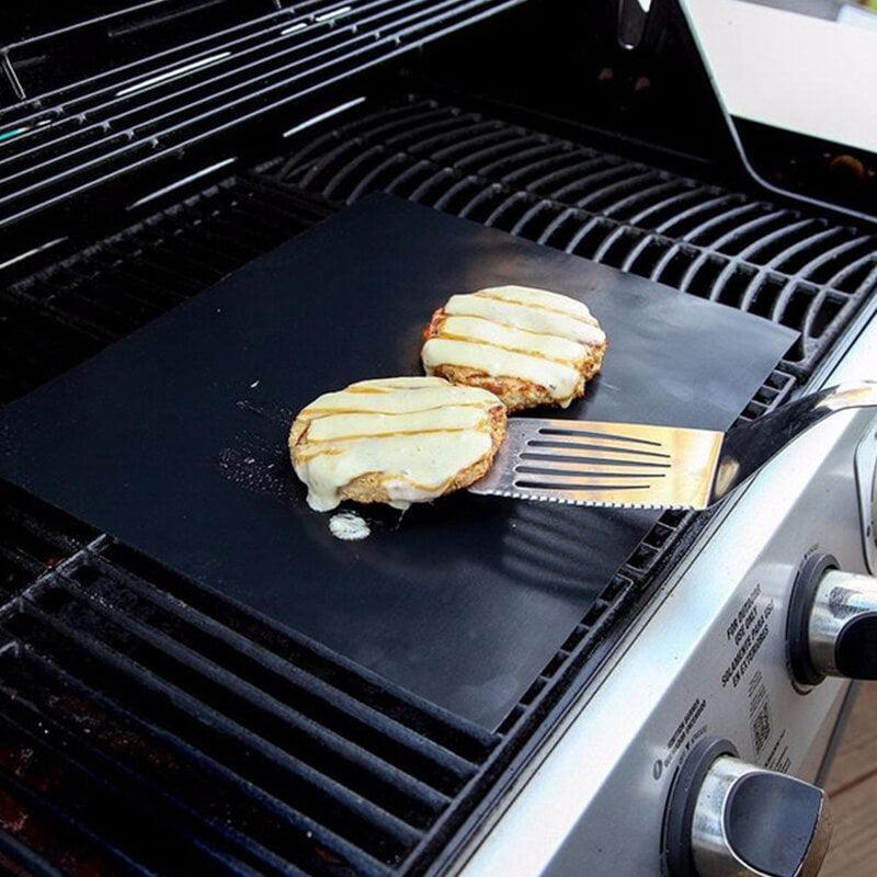 5 Pieces Non Stick Reusable Barbecue Grill Mat - Kitch Empire