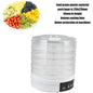 5 Tier Multifunction Electric Food Dehydrator Machine - Kitch Empire