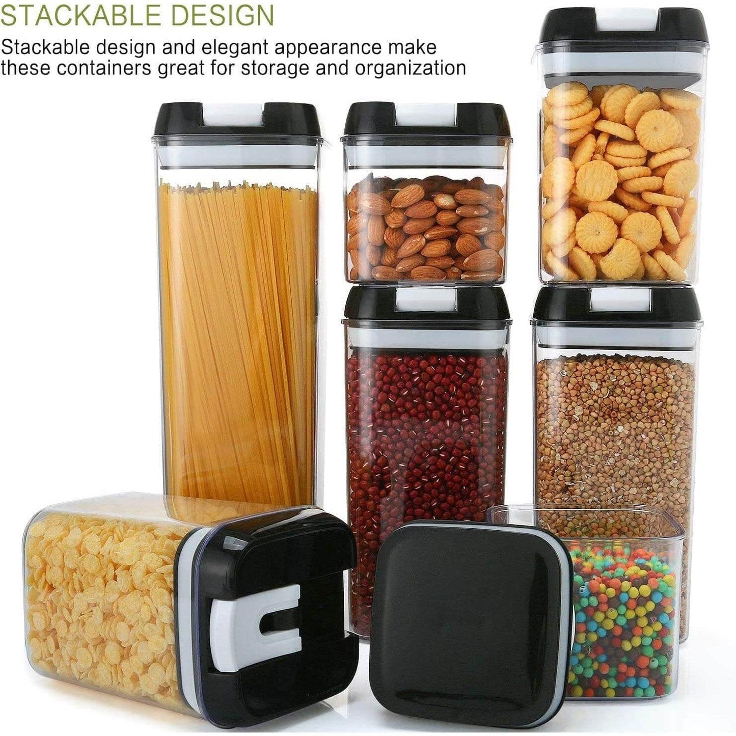 7 Piece Easy Lock Food Storage Containers - Kitch Empire