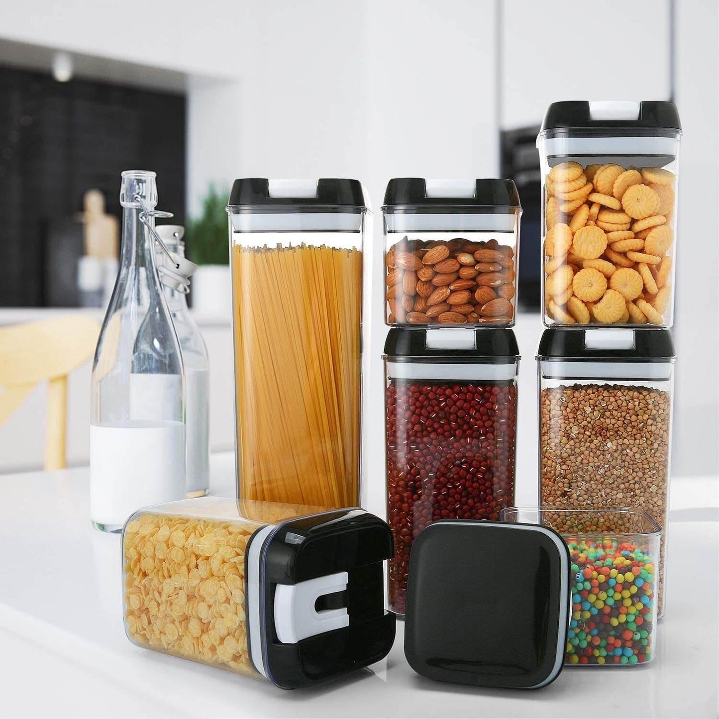 7 Piece Easy Lock Food Storage Containers - Kitch Empire