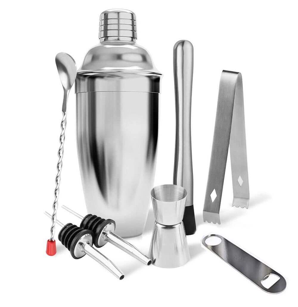 8 Piece Cocktail Shaker Set for Mixing Drinks - Kitch Empire