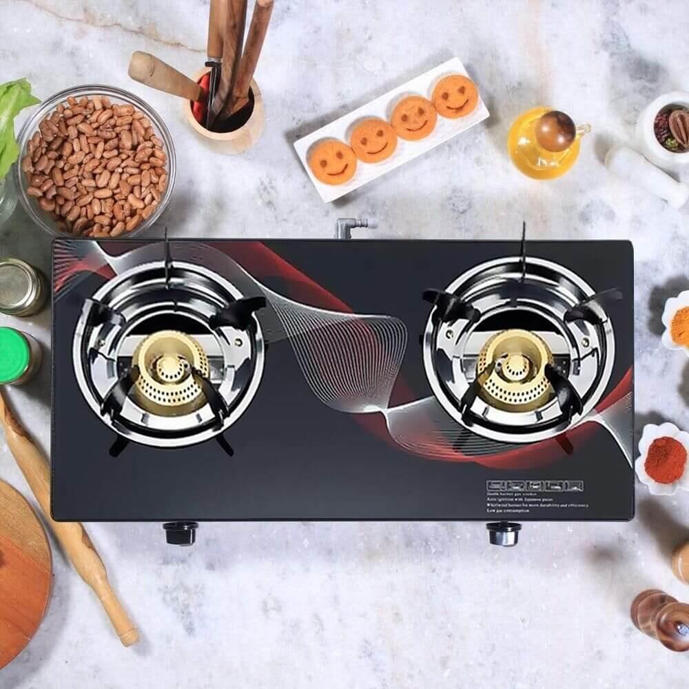 Double Burners Gas Stove - Kitch Empire