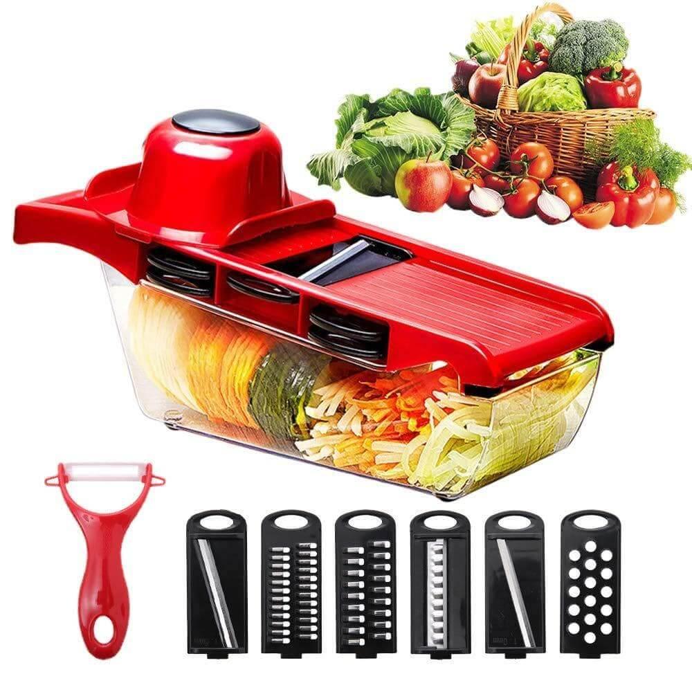 Fruits and vegetable 6 in 1 mandoline slicer - Kitch Empire