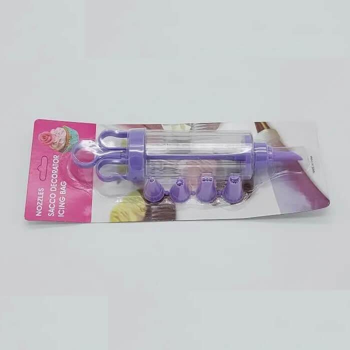 Pastry Syringe with 4 piece Cream Nozzles - Kitch Empire