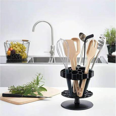 Rotating Utensil Holder Kitchen Organizer - Kitch Empire