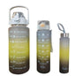 Set of 3 Motivational Water Bottles - Kitch Empire