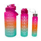 Set of 3 Motivational Water Bottles - Kitch Empire