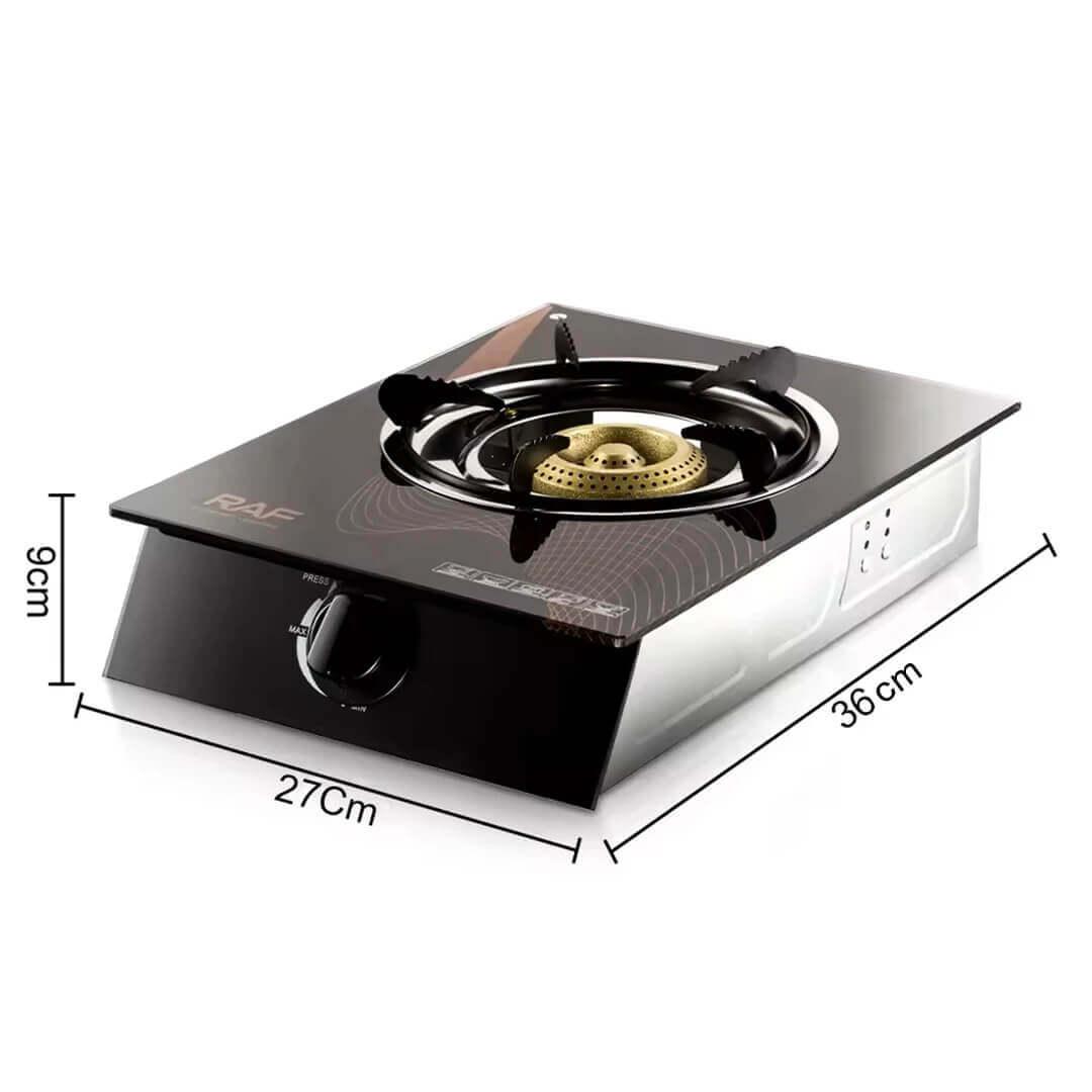 Single Burner Tabletop Gas Cooker with Ceramic Glass Top - Kitch Empire