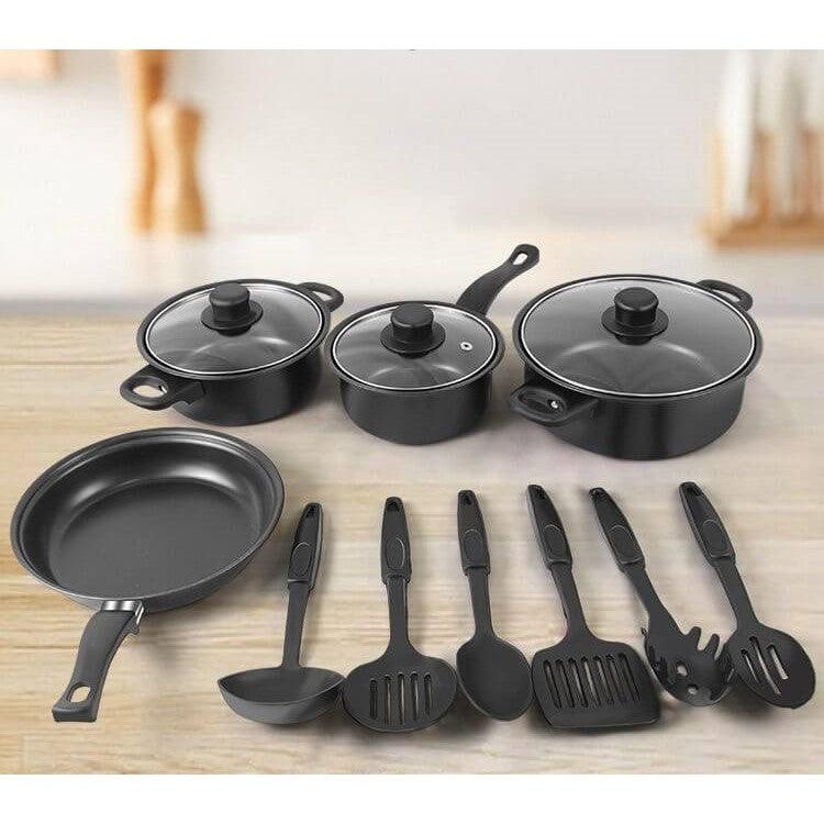 Stainless Steel Cookware 13 Pieces Set - Kitch Empire