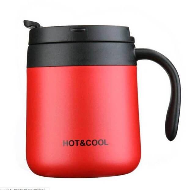 Stainless Steel Leak Proof Vacuum Coffee Mug with Handle for Travel - Kitch Empire