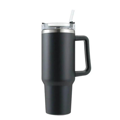 Stainless Steel Vacuum Flask with Straw 900ml - Kitch Empire